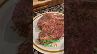 Porterhouse steakhow do you like your steak cooked 🔥 [upl. by Antin]