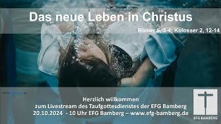 Gottesdienst EFG Bamberg 20102024 Livestream [upl. by Wyndham]