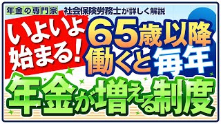 【65歳以降働く人必見】在職定時改定【毎年年金が増える】 [upl. by Hege]