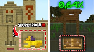 I Found Minecraft Rare Hidden Secret Rooms [upl. by Hillel]