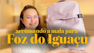 Mala para Foz do Iguaçu  MOCHILA VIRAL itens essenciais e curaprox de viagem vlogdeviagem [upl. by Gwenn]