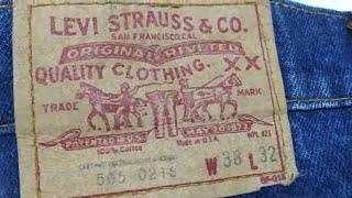 LEVIS STRAUSS 5O5  VINTAGE 1987  MADE IN USA [upl. by Gnek368]