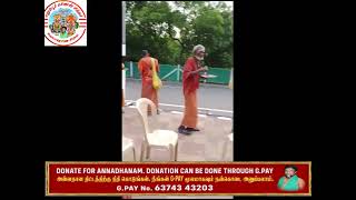 Annadhanam distributed to Sadhus by Erumbur Karnan Siddhar on 091024 [upl. by Ofloda]