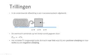 Natuurkunde modelleren 04 trilling [upl. by Scribner]