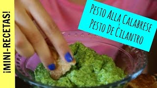 Pesto alla Calabrese y Pesto de Cilantro  Mini Receta La Cooquette [upl. by Campy]