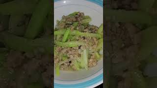 Ginisang sayote with giniling lunch lutongbahay filipinodish yummy [upl. by Armbruster391]