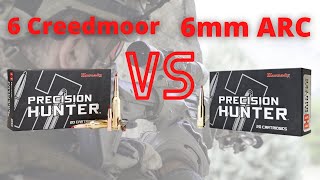 6 ARC vs 6 CREEDMOOR  Ballistics Comparison [upl. by Lonier]