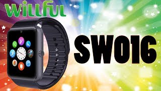 Phone watch SW016 Bluetooth Smart Watch with SIM Card Slot REVIEW [upl. by Acinoreb]