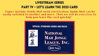 Mastering Mahj Jongg  Lets Learn the 2023 Card [upl. by Anora622]