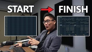 MAKING AN ENTIRE BEAT FROM START TO FINISH IN FL STUDIO Full Beatmaking Process [upl. by Aerdnaid]