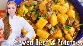 EASY Ukrainian Stewed Beef amp Potatoes Жаркое  The BEST Recipe SlowCooker Instant Pot Friendly [upl. by Ettevy]