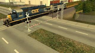 HD TrainzWatching CSX O708 Switches the Tampa Terminal Sub to Rockport Trainz Simulator 12 [upl. by Lesli813]