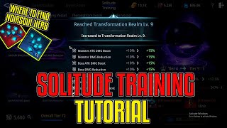 Solitude Training Tutorial and Where to find Noirsoul Herb TAGALOG  Mir4 [upl. by Finbur]