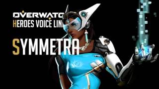 Symmetras NEW Overwatch 2 Voicelines are so ELEGANT [upl. by Faustine82]