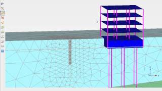 Plaxis Tutorial  Dynamic analysis of pile driving close to an existing building [upl. by Candice]