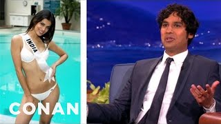 Kunal Nayyars Tips On Being Married To Miss India  CONAN on TBS [upl. by Akeryt986]