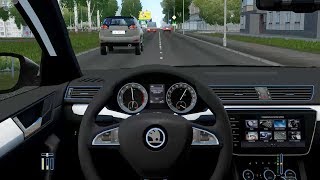 City Car Driving  Skoda Superb B8 20 TSI  Street Racing [upl. by Arthur]