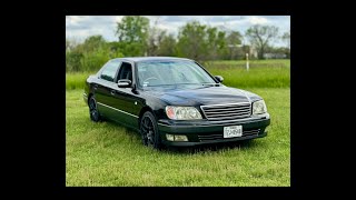 1998 Toyota Celsior 74k miles 40L V8 1UZFE engine review [upl. by Herrmann]