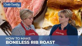 How to Make a Stunning Boneless Rib Roast with Yorkshire Pudding and Jus [upl. by Wilber]