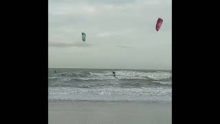 ostend beach 23122023 kite surfers [upl. by Ylrrad156]