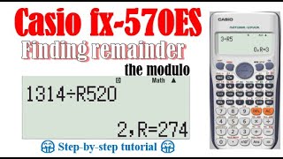 Modulo on Casio fx570VN calculator [upl. by Nnylyaj]