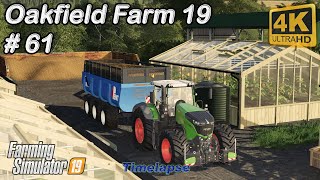 Spreading digestate and lime maintaining greenhouses  Oakfield Farm 19  FS19 TimeLapse 61  4K [upl. by Ahseel506]