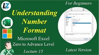 15 MS Excel for Beginners  Number Format  Learner Zero excel learning exceltips teacher [upl. by Ellehcem43]