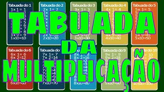 TABUADA DA MULTIPLICAÇÃO COMPLETA PARA LER E OUVIR [upl. by Katzen]