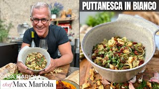 PASTA ALLA PUTTANESCA IN BIANCO  Ricetta VEGAN Facile e Veloce di Chef Max Mariola [upl. by Uok]