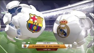 FIFA 14 FC Barcelona vs Real Madrid Full Game [upl. by Ecinreb]