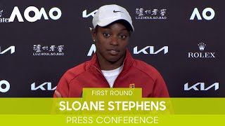 Sloane Stephens Press Conference 1R  Australian Open 2022 [upl. by Ttenaej]