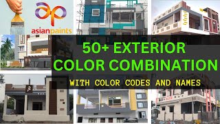 Color Combination For home outside With Color Codes and names From Asian Paints 2024 [upl. by Aksoyn45]