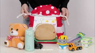 Strawberry Mushroom Tyvek Paper Backpack for Kids ES2100204 [upl. by Cirdes]