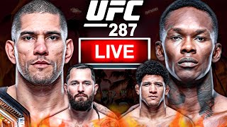 🔴UFC 287 Pereira vs Adesanya 2  Masvidal vs Burns 1 Fight Play By Play  The MMAHoles [upl. by Enelec780]