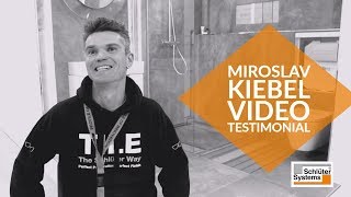 Miroslav Kiebel  Tiler and Stone Mason video testimonial for SchlüterSystems [upl. by Adnak]