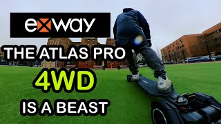 Exway Atlas Pro 4WD Quick Unboxing amp First Ride [upl. by Ynoble]