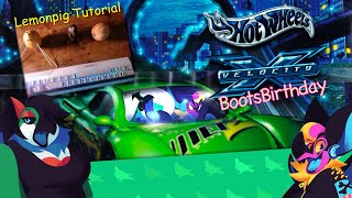 BOOTS BIRTHDAY BASH amp LEMONPIG TUTORIAL  Qweave  Hot Wheels Velocity X [upl. by Lahcim]