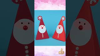 Babbo Natale di carta Fai da te🎄 Christmas paper craft shorts [upl. by Oran]