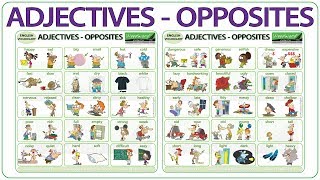 Adjectives  Opposites in English [upl. by Ennayram]