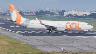 Grande movimento aeroporto de navegantes feriadão pousos e decolagem do mar e cemitério [upl. by Schnurr]