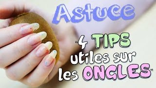 ASTUCE 4 secrets UTILES pour les ONGLES [upl. by Reneta603]