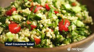 Pearl Couscous Salad [upl. by Ordway]