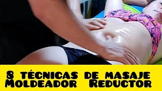 8 abdomen reducing shaping massage techniques [upl. by Darin]