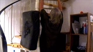 Klimmzüge Stufen von unserer Wendeltreppe Deadhang 1x28Wdh 1101 Tag in Folge 👍🏻💪🏻😊❤️🤝🐶🤸🌄🌃 [upl. by Yentrok]