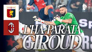 Giroud Goalkeeper  Genoa 01 AC Milan  The Full Match  Milan TV Shows [upl. by Keligot]