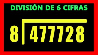 ✅👉 Divisiones de 6 cifras ✅ como Dividir por 6 cifras [upl. by Moureaux137]