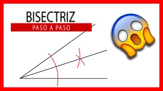 😅 BISECTRIZ de un ángulo paso a paso 🔥 Que fácil la bisectriz usando el compás en Dibujo técnico 🔥 [upl. by Daisi]