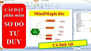 CÀI ĐẶT phần mềm vẽ SƠ ĐỒ TƯ DUY MindMaple Lite  HTCom Channel [upl. by Notlok]