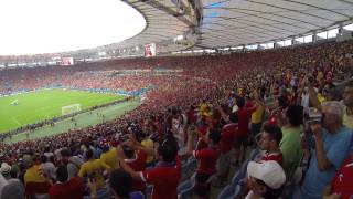 España vs Chile 02 Himno de Chile live from Maracanã [upl. by Novla]