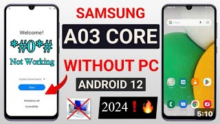 Samsung A03 Core A32f Frp bypass without pc Spd Model ❗️All Samsung bypass Android 1314 work 2024❗️ [upl. by Peggir628]